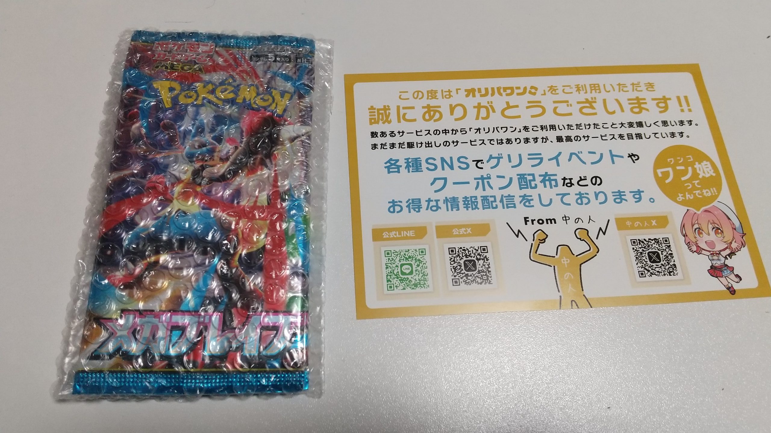 オリパワン発送物